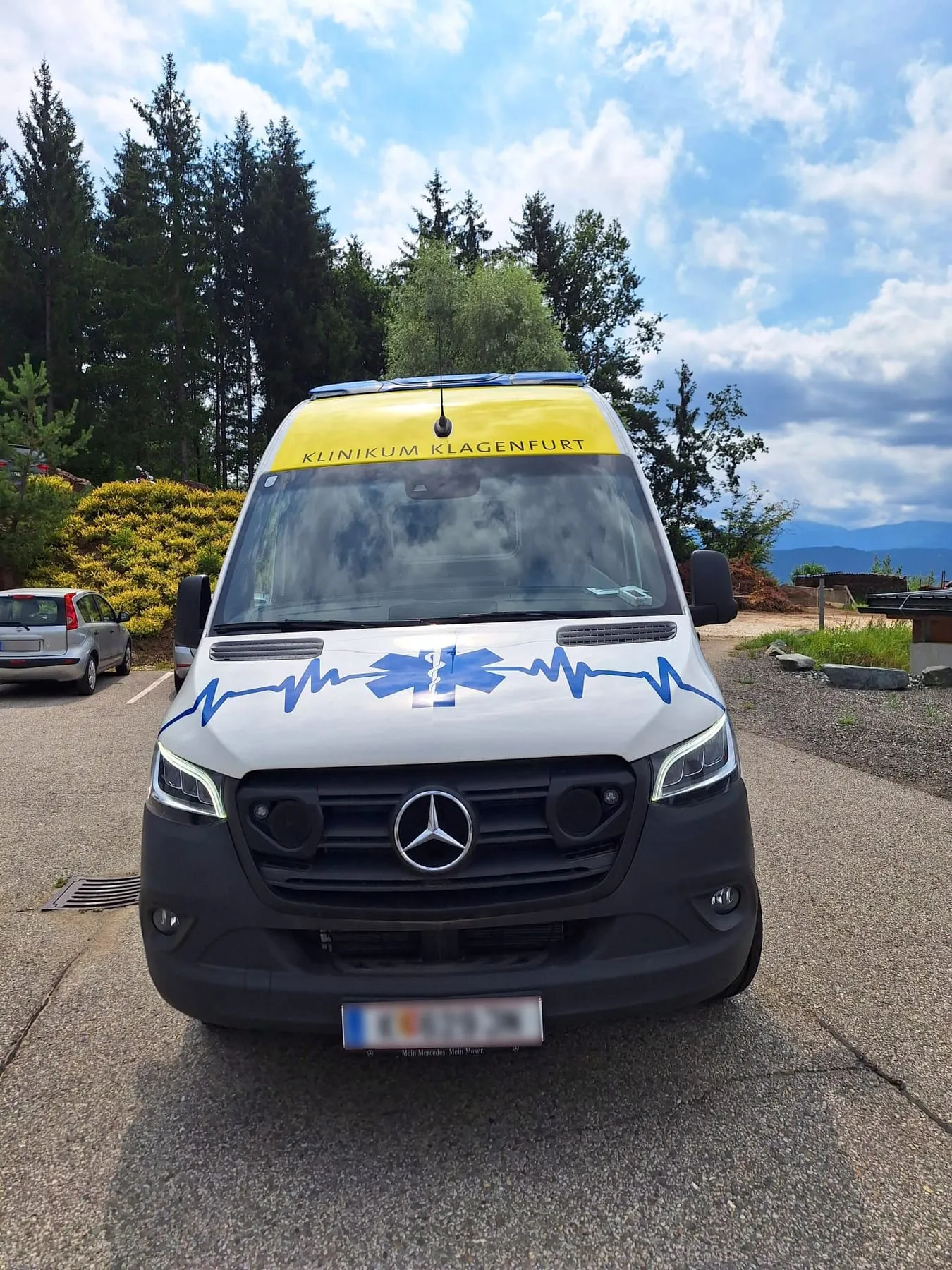 Front mit Star of Life auf der Motorhaube